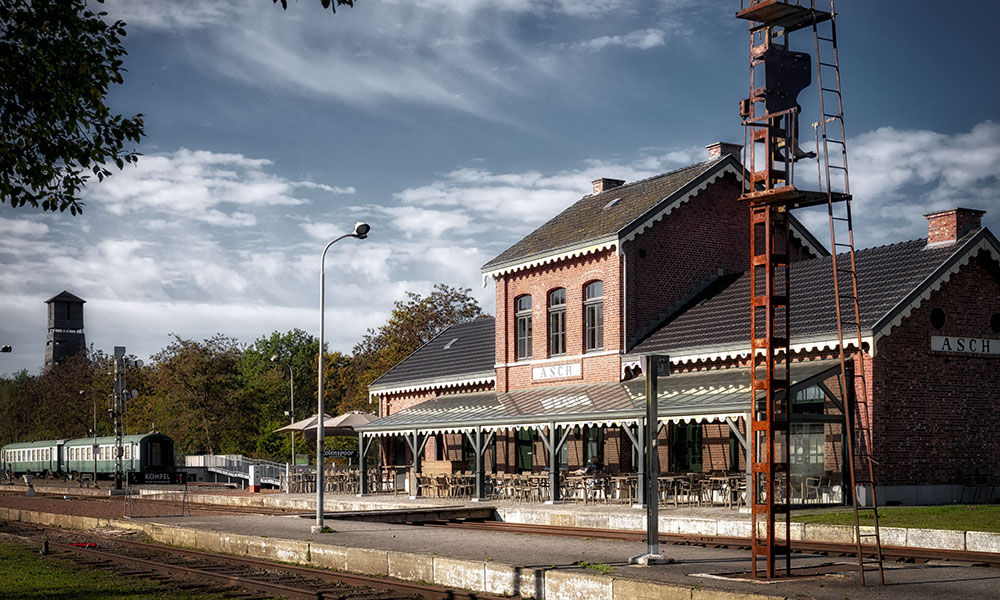 Voormalig treinstation van Asch gelegen aan het Kolenspoor